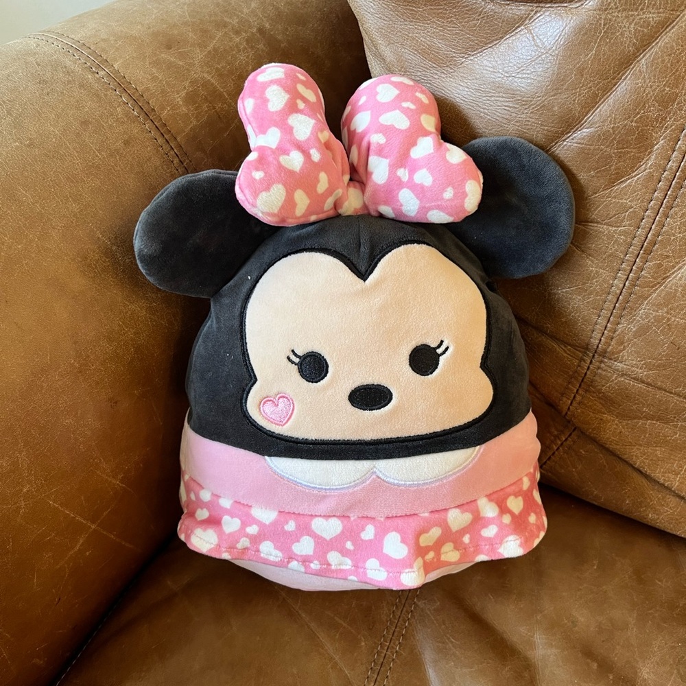 Disney Minnie Mouse Plush Hat - Black and Pink